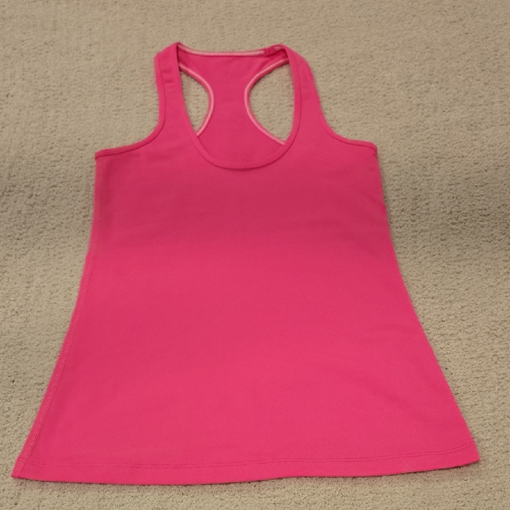 Lululemon Athletica Bright Pink Tank Top